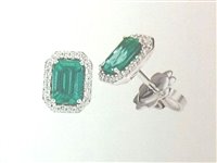 Orecchini Recarlo Donna Gemma in Oro bianco Smeraldo 1.17 Ct E33CC170/SM - E33CC170/SM